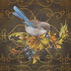 Glorious Bird On Damask IV | Obraz na stenu