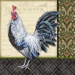 Damask Rooster - B | Obraz na stenu