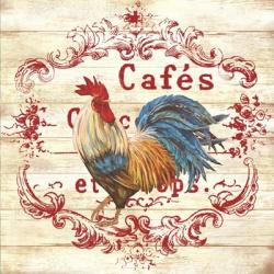 Cafe Rooster On White | Obraz na stenu