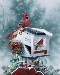 Christmas Cardinals | Obraz na stenu