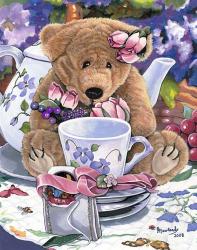 Tea Party Bear 1 | Obraz na stenu