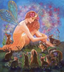 Fairy And The Velveteen Rabbit | Obraz na stenu