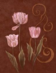 Tulips With Scroll 2 | Obraz na stenu