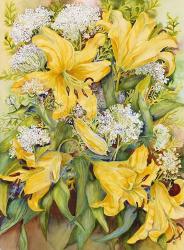 Bright Yellow Lillies | Obraz na stenu