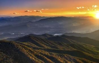 Smoky Mountains Sunset | Obraz na stenu