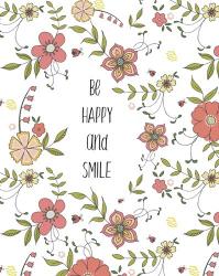 Be Happy And Smile | Obraz na stenu