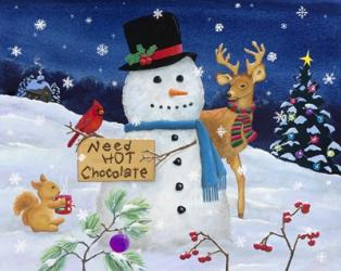 Hot Chocolate Snowman | Obraz na stenu