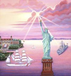 Statue of Liberty Sunset | Obraz na stenu