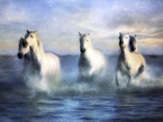 Running Horses Crashing Waves | Obraz na stenu