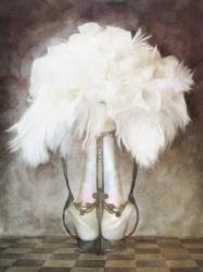 Feather White Art Deco Bouquet | Obraz na stenu