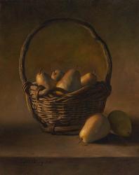 Basket With Pears | Obraz na stenu