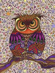 Starry Night Owl | Obraz na stenu