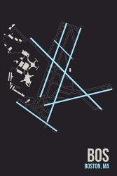 BOS Airport Layout | Obraz na stenu