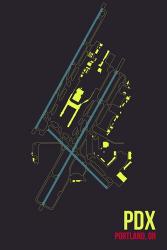 PDX Airport Layout | Obraz na stenu