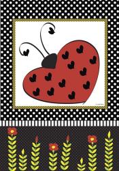 Ladybug Valentine Flag | Obraz na stenu