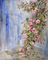 Rosebush and Glass | Obraz na stenu