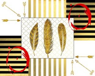 Gold Love Feathers | Obraz na stenu