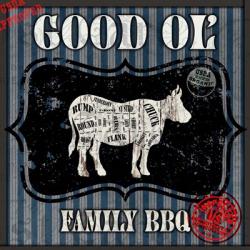 Good Ol' Family BBQ Square Cow | Obraz na stenu