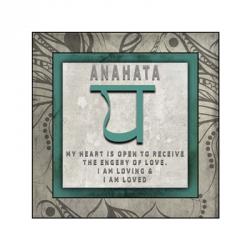 Chakras Yoga Tile Anahata V4 | Obraz na stenu