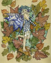 Winter Leaf Fairy | Obraz na stenu