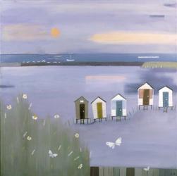 Beach Huts on the Coast | Obraz na stenu