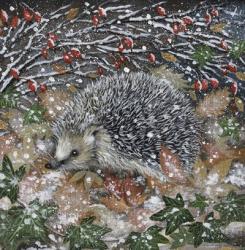 Hedgehog and Berries | Obraz na stenu