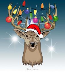 Christmas Deer (2) | Obraz na stenu