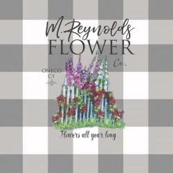 Reynolds Flower Co black | Obraz na stenu