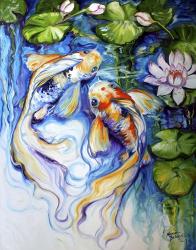 Koi Koi And Lily | Obraz na stenu