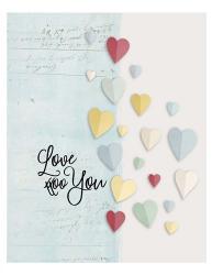 Love You Colorful Hearts | Obraz na stenu