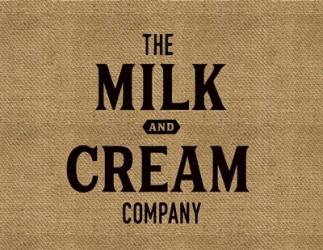 Milk Cream Company Burlap | Obraz na stenu