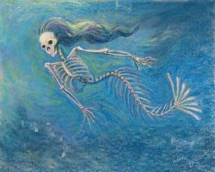 Skelly Mermaid | Obraz na stenu