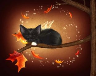 Purrfect Autumn | Obraz na stenu