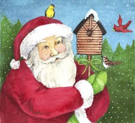 Santa Log Birdhouse | Obraz na stenu