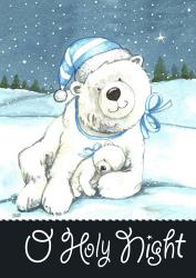 Polar Bear Holy Night | Obraz na stenu