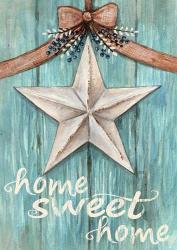 White Barn Star with Bow Home White | Obraz na stenu