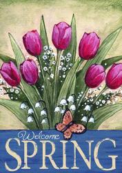 Welcome Spring Tulips | Obraz na stenu