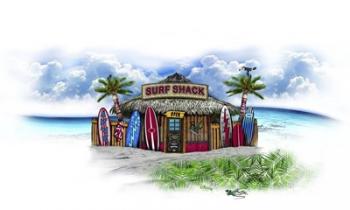 Tropical Fade Surf Shack | Obraz na stenu