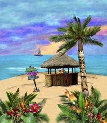 Tropical Island Tiki Hut | Obraz na stenu