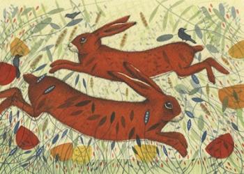 Hares & Crow | Obraz na stenu