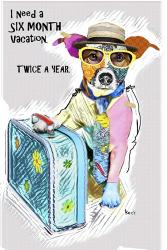 Six Month Vacation Dog | Obraz na stenu