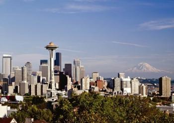 Seattle Cityscape, Seattle, Washington 02 - Color | Obraz na stenu