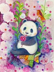 Candy Magic Panda | Obraz na stenu