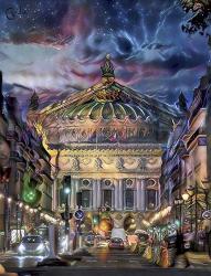 Paris France Opera Garnier at dusk | Obraz na stenu
