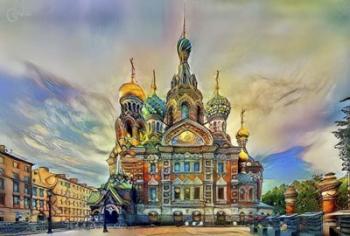 Saint Petersburg Russia Church of the Savior on Spilled Blood Ver2 | Obraz na stenu