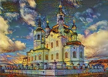 Tyumen Russia Church of Zechariah and Elizabeth in Tobolsk | Obraz na stenu