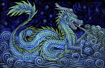 Chinese Azure Dragon | Obraz na stenu