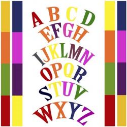 Rainbow Alphabet 2 | Obraz na stenu