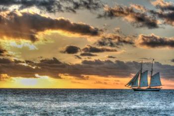 Key West Clipper Sunset I | Obraz na stenu