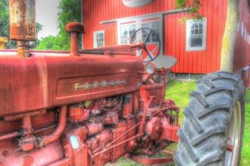 Tractor and Barn | Obraz na stenu